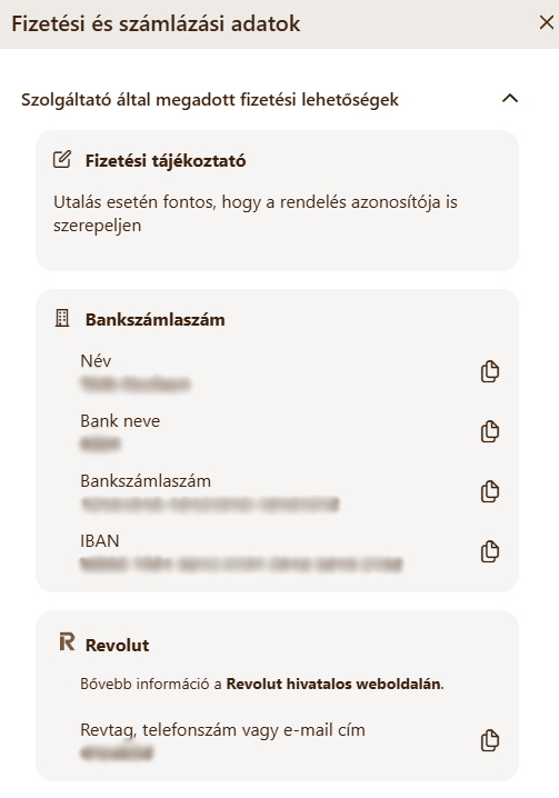 Új árajánlatkérés - Megrendelés oldalon