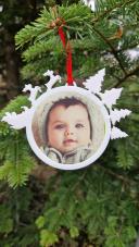 Fényképtartós, karácsonyfadísz